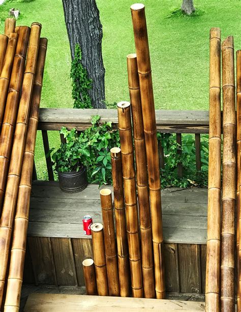 Bamboo Poles Flamed Large 30 Diameter10 Ft 70 Ft Etsy