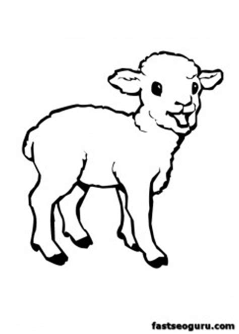 Download and print these sheep coloring pages for free. Print farm lamb coloring pages for childrens - Free Kids ...