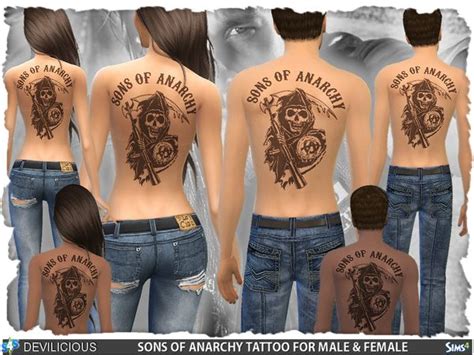 Devilicious Sons Of Anarchy Tattoos Sons Of Anarchy Tattoos Sims 4