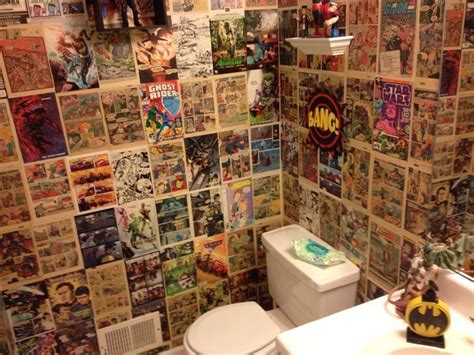 My Comic Book Bathroom I Would Be Okay With This In My House Man