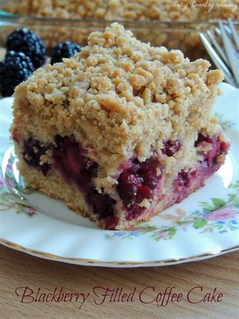 Blackberry Filled Coffee Cake Cozy Country Living Recipe Oatmeal
