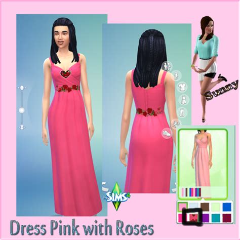 My Sims 4 Blog Pink Dress By Sunny