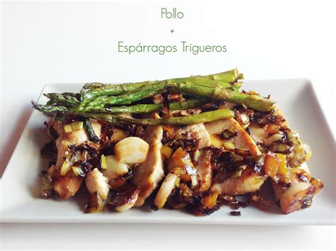 Hoy preparamos espárragos trigueros a la plancha. Las recetas de Yas: Espárragos Trigueros con pollo