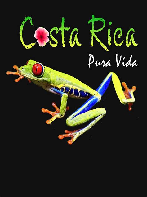 Gift cards may be purchased at www.costavida.com, costa vida® restaurants n ationwide; "Costa Rica Pura Vida Travel Souvenir Vacation Frog Nature" T-shirt by techman516 | Redbubble
