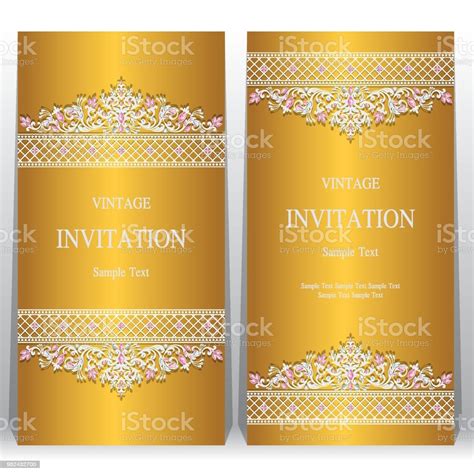 Welcome to indian wedding card. Indian Wedding Invitation Card Templates With Gold ...