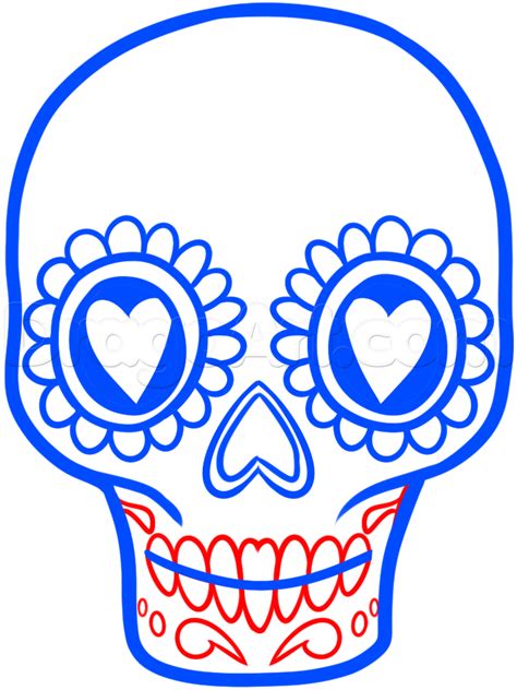 Day Of The Dead Skull Drawings At Explore