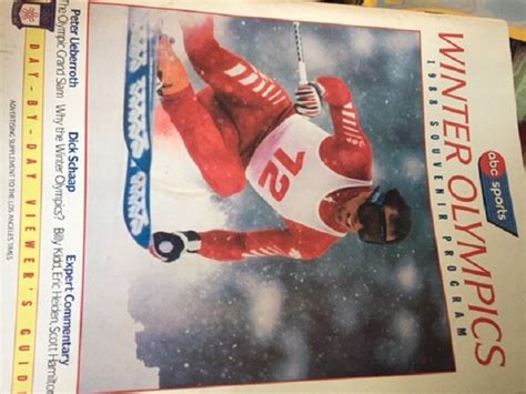 Abc Sports Winter Olympics 1988 Souvenir Program