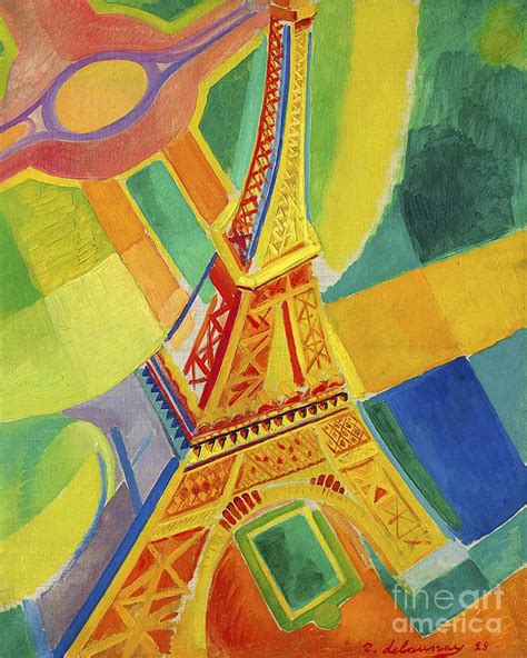 The Eiffel Tower 3 Painting By Robert Delaunay