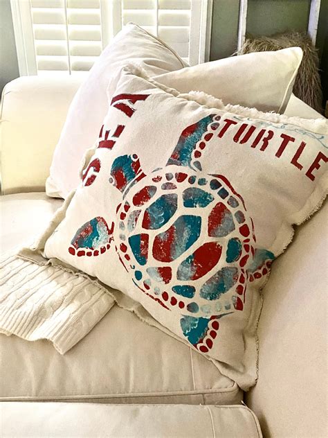 Turtle Pillow Etsy