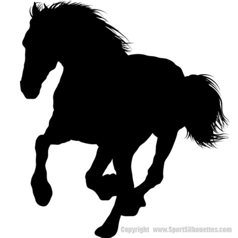 Full-size HORSE MASCOT SILHOUETTE WALL DECALS (Mustang Decor) Stallion