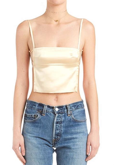 Satin Backless Crop Top Satin Backless Crop Top Inspired By Are You Am I Made Out Of Luxe Silk