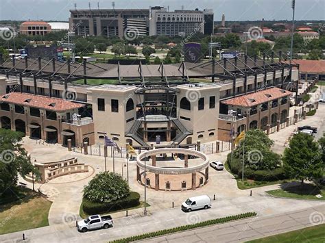 Aerial View Of The Lsu Alex Box Baseball Stadium In Baton Rouge