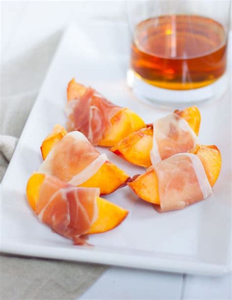 Prosciutto Wrapped Peaches Recipe Prosciutto Summer Entertaining Recipes Entertaining Recipes