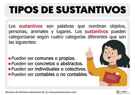 Tipos De Sustantivos