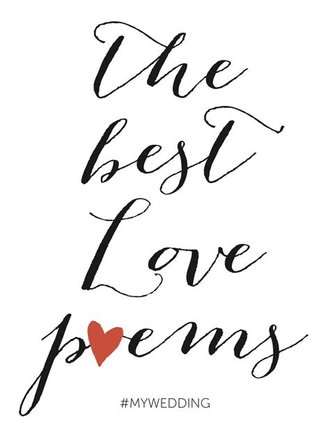 The Best Love Poems For Weddings Mywedding Love Poems Wedding Best