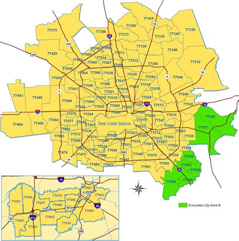 Houston Zip Codes Map Printable