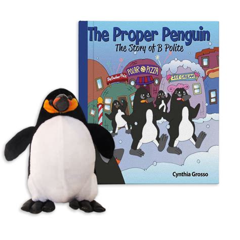 Why is he so polite and always smiling? The Proper Penguin - The Story of B Polite (with plush ...