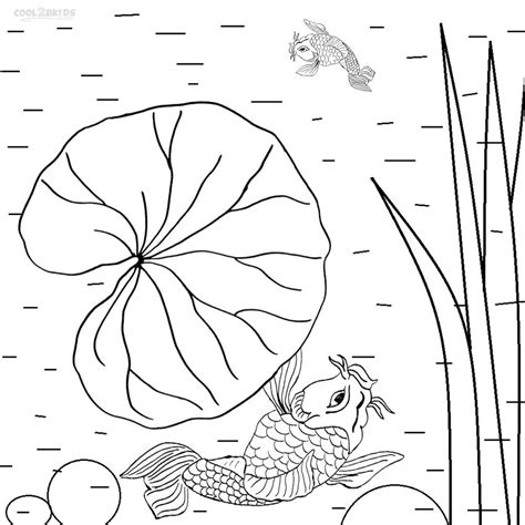 Printable Lily Pad Coloring Pages For Kids | Cool2bKids