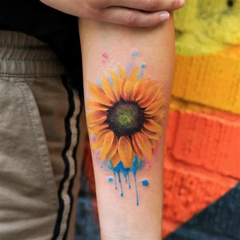 Watercolor Sunflower Tattoo Designs, Ideas and Meaning ... Learning how to draw flowers is pretty easy to do.