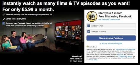 Call us at +1 (408) 799 4081. Facebook is NOT Required for Free UK Netflix Trial