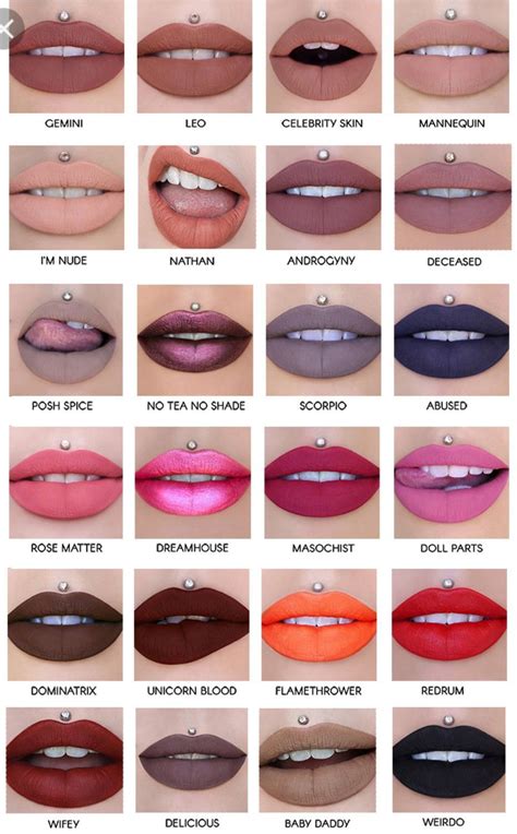 Jeffree Star Liquid Lip Swatches Lip Swatches Star Makeup Makeup