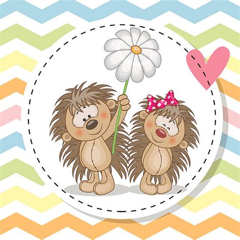 Two Hedgehogs Illustrations Royalty Free Vector Graphics And Clip Art