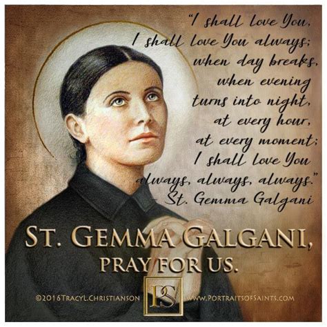 She has been called the daughter of the passion because of her profound imitation of the passion of christ. Why did you suffer for me, dear Jesus? For love! The nails ...