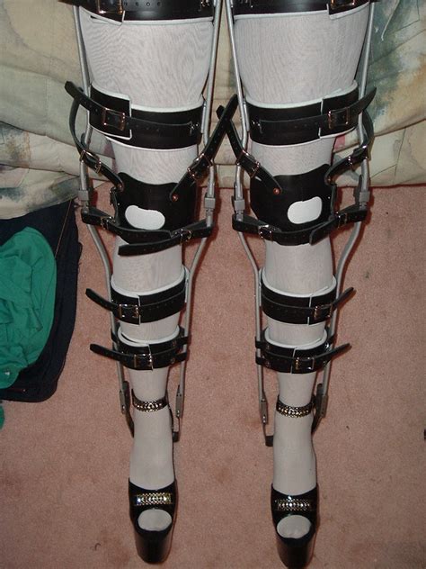 Her Legs Are Held Securely In Heavy Braces And Ankle Sanda Flickr