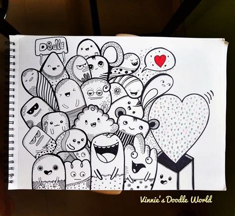 Pin By Vinita Sawant On Vinnies Doodle World Cool Doodles Kawaii