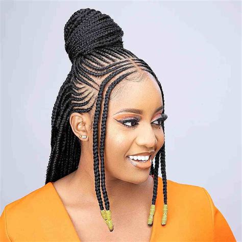 Cornrow Braid Styles Cornrows With Box Braids Cornrows Braids For Black Women African Hair
