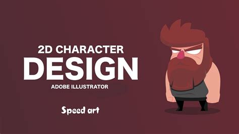 Simple 2d Character Design Speed Art Adobe Illustrator Cc Youtube