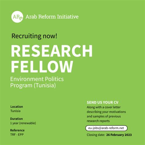 Tunisia Research Fellowen Arab Reform Initiative