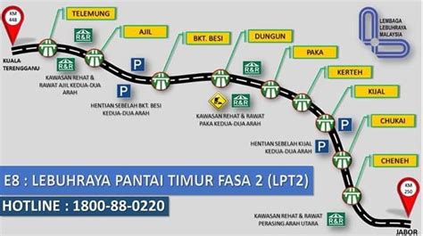 Peta sumatera utara lengkap : Kadar Tol LPT2 Lebuhraya Pantai Timur 2 - Harga Minyak