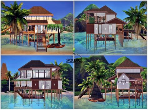 The Sims Resource House On The Beach No Cc By Nobody1392 • Sims 4