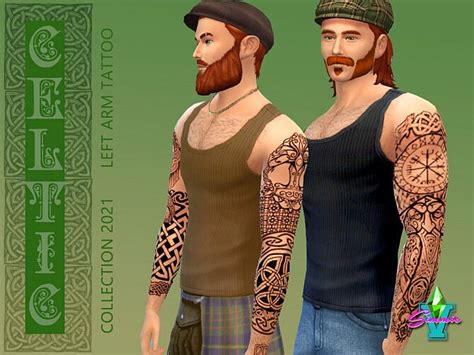 Celtic Left Arm Tattoo By Simmiev At Tsr Sims 4 Updates