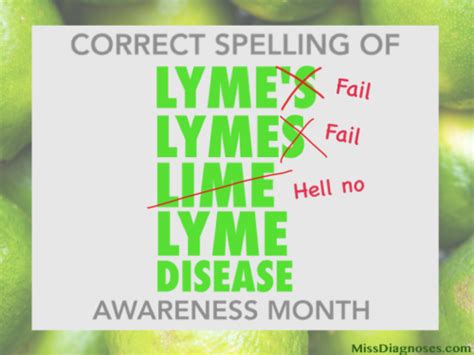Lyme Not Lymes Disease Awareness Month Miss Diagnoses