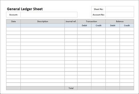 general ledger sheet template double entry bookkeeping bookkeeping