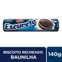 Biscoito Recheado Richester Escureto Sabor Chocolate Baunilha 140g