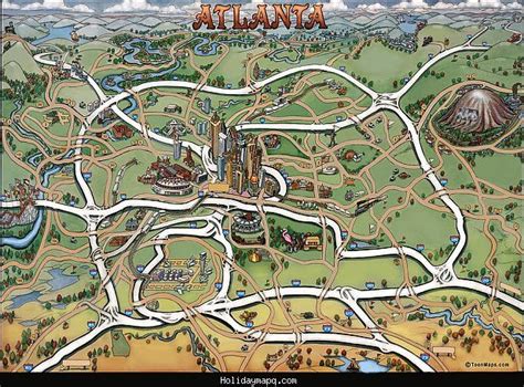 Atlanta Tourist Attractions Map