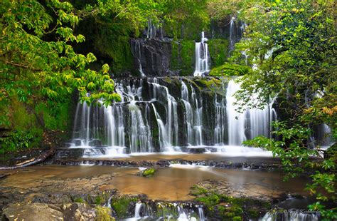 Purakaunui Falls In New Zealand This Is A Photo Of The