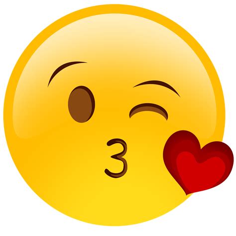 Face With Tears Of Joy Emoji Kiss Wink Smiley Faces Png Download