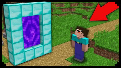 Minecraft Noob Vs Pro Why Noob Build Diamond Portal In This Village