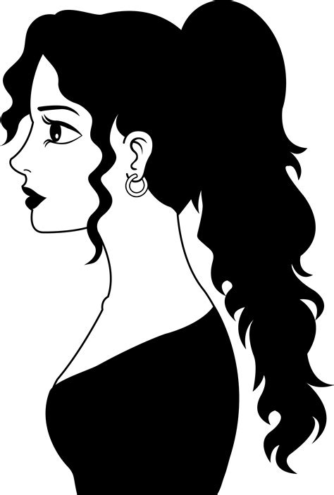Female Side Profile Drawing At Getdrawings Free Download