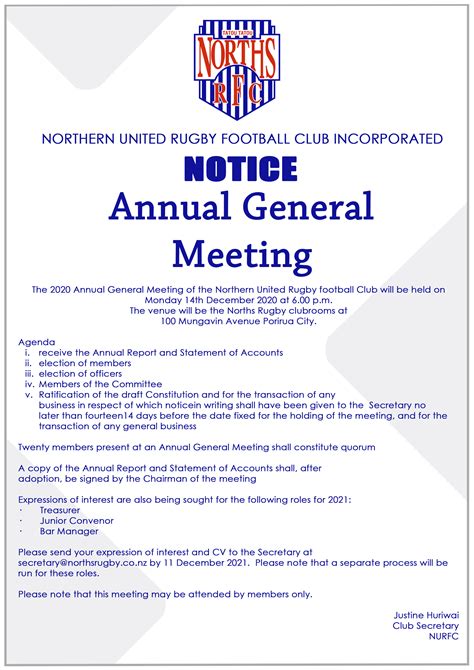 Notice 2020 Annual General Meeting
