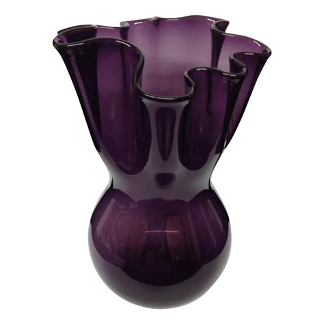 Large Purple Murano Glass Vase Chairish