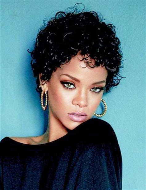 13 Of Rihannas Trendiest Short Hairstyles 2019 Curly Pixie