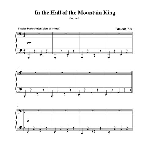 Grieg In The Hall Of The Mountain King