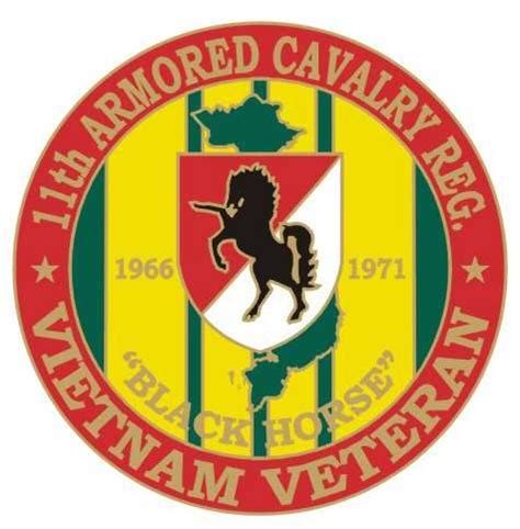11th Armored Cavalry 1 1 8 Vietnam Veteran Lapel Pin