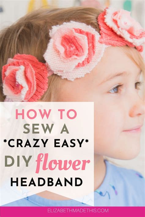 Springy Diy How To Make Fabric Flower Headbands Elizabeth Made This