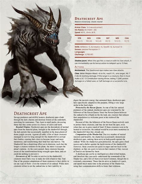 Dark Arts Players Companion Monsters Part 1 By Jonoman3000 Dandd